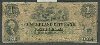 Cumberland, MD, Cumberland City Bank, 1862 $1, VG